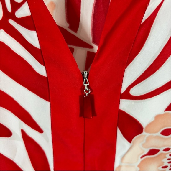 Oscar de la Renta Tropical Print Caftan Maxi Dress Medium - Picture 4 of 4